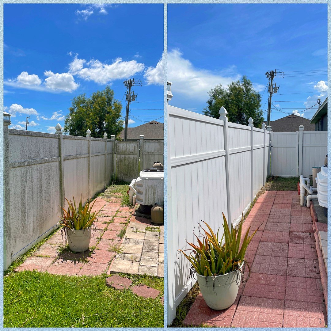 Vinyl & gate fence wash